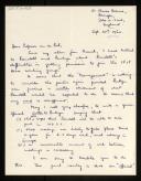 Letter of Fraser A. To Willem van der Poel