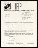 Circular letter of Martin S. Feather to IFIP WG 2.1 members enclosing documents of the meeting of Canada