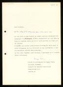 Letter of Drago Vaida, maître de conferences, to Willem van der Poel about the meeting of WG 2.1 in Pisa