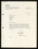 Letter of J. J. Kalb, from IBM, to F. G. Duncan about Algol bulletin