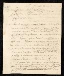 Carta de António de Araújo de <span class="hilite">Azevedo</span> para Talleyrand