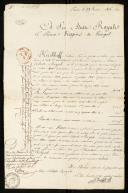 Carta de Kirckhoff, alfaiate bordador,  para António de Araújo de <span class="hilite">Azevedo</span>