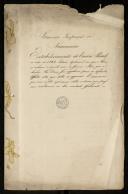 Sumário da primeira inspeção feita pelo Marquês de Pombal ao estabelecimento do Erário Público no ano de 1762.