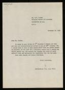 Copy of Willem van der Poel's letter to W. W. Youden