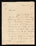 Carta de Sir James Gambier para Lord Strandford