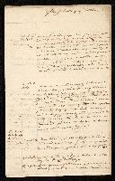 Copiador da correspondência recebida contendo 44 resumos dos ofícios do Marquês de Alorna.