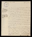 Carta do 2.º Conde da Redinha (Sebastião José de Carvalho Melo e Daun)