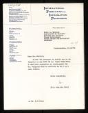 Copy of letter of Willem van der Poel to Louis Bolliet inviting him to be an observer in IFIP