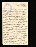 Carta de Suzanne Célie Lévy Cappadoce-Pereira