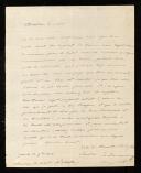 Carta de La Besnadiére para o Conde de Palmela (D. Pedro de Sousa Holstein)