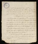 Cópia de carta para Domingos António de Sousa Coutinho, conde do Funchal