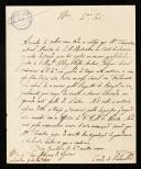 Carta do Conde de Palmela (D. Pedro de Sousa Holstein)