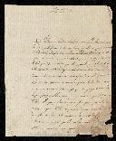 Carta de Fortunato José Barreiros, Governador do Forte de [Santa Luzia] de Elvas