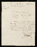 Carta de du Ramel para António de Araújo de <span class="hilite">Azevedo</span>