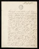 Carta de Frei Francisco de São Luís, [Cardeal Saraiva em 1843]