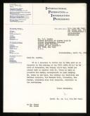 Copy of letter of Willem van der Poel to P. J. Landin with invitation