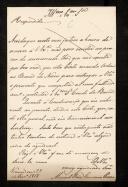 Carta de Manuel Rodrigues Gameiro Pessoa