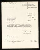 Copy of letter of Nathaniel Rochester to Isaac L. Auerbach about the language meeting in Baden