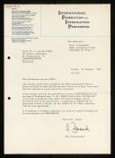 Letter of Heinz Zemanek to Willem van der Poel asking for permission to send Dr. Bekic to the meeting of Grenoble