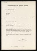 Letter of F. L. Bauer to Willem van der Poel about IFIP meeting in Munich