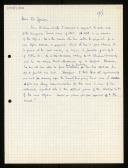 Draft of letter of Willem van der Poel to Dr. Speiser