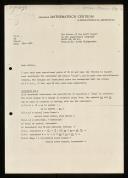 Copy of letter of T. J. Dekker to the editor of the draft report on the algorithmic language Algol 68, MR 93, Aad van Wijngaarden