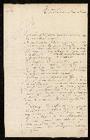 Ofício de Manuel Jorge Gomes de Sepúlveda participando a António de Araújo de Azevedo