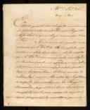 Carta de António de Araújo de <span class="hilite">Azevedo</span> para o Conde de Vila Verde