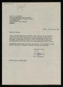Copy of letter of Heinz Zemanek to D. M. Parkyn about the absence of response of Willem van der Poel