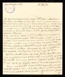 Carta de D. Lourenço José Xavier de Lima [Embaixador português em Paris]