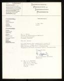 Letter of Heinz Zemanek to Louis Bolliet appointing him has a member of IFIP/WG 2.1 Algol