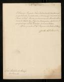 Carta do Príncipe Regente para António de Araújo de Azevedo