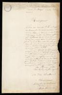 Carta de Charles Lemmonier