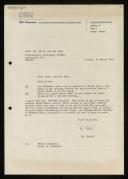 Letter of H. Bekic to Willem van der Poel about Wirth's proposal