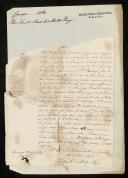 Carta de Francisco Álvares de Matos Prego para António de Araújo de <span class="hilite">Azevedo</span>