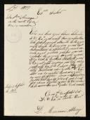 Carta de  Mariana Joaquina Apolónia Pereira de Vilhena  [dama da Rainha D. Maria I]