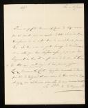 Carta de Catherine Noélle Talleyrand-Perigord