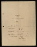 Note of A. P. Yershov noticing his arrival to Lyon