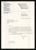 Letter of Willem van der Poel to Jack H. Merner informing that he invited William Frink as an observer for the IFIP/WG 2.1 meeting in Warsaw