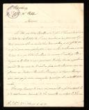 Carta do Conde N. Pahlen