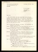 Copy of letter of R. E. Utman to Willem van der Poel with remarks of informal minutes