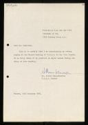 Letter of Antoni Mazurkiewicz to Willem van der Poel transferring his vote to W. M. Turski