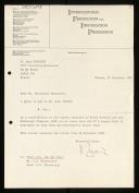 Copy of letter of Heinz Zemanek to M. Jean Carter on, IFIP secretary treasurer, about travel fund
