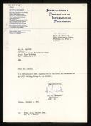 Letter of Heinz Zemanek to P. Landin appointing him as a member of the IFIP Working Group 2.1 on Algol