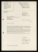 Copy of letter of Heinz Zemanek to J. Vlieststra asking if he could send him printed material on the Reference Meta-Language