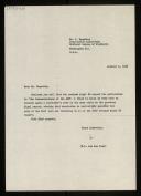 Letter of J. Joe Wegstein to Willem van der Poel