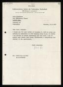 Letter of G. Goos to Heinz Zemanek accepting the invitation  to be member of WG 2.1