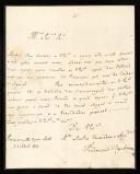 Carta de Frederica de Oeynhausen