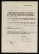 Letter of Richard E. Utman to Heinz Zemanek about WG 2.1 meeting