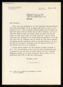 Letter of H. Rutishauser to Willem van der Poel about the GER (German) ISO